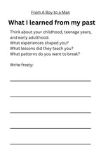 From A Boy to a Man Journal