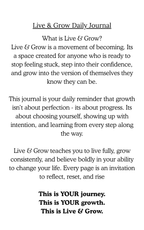 4 Week Daily Journal