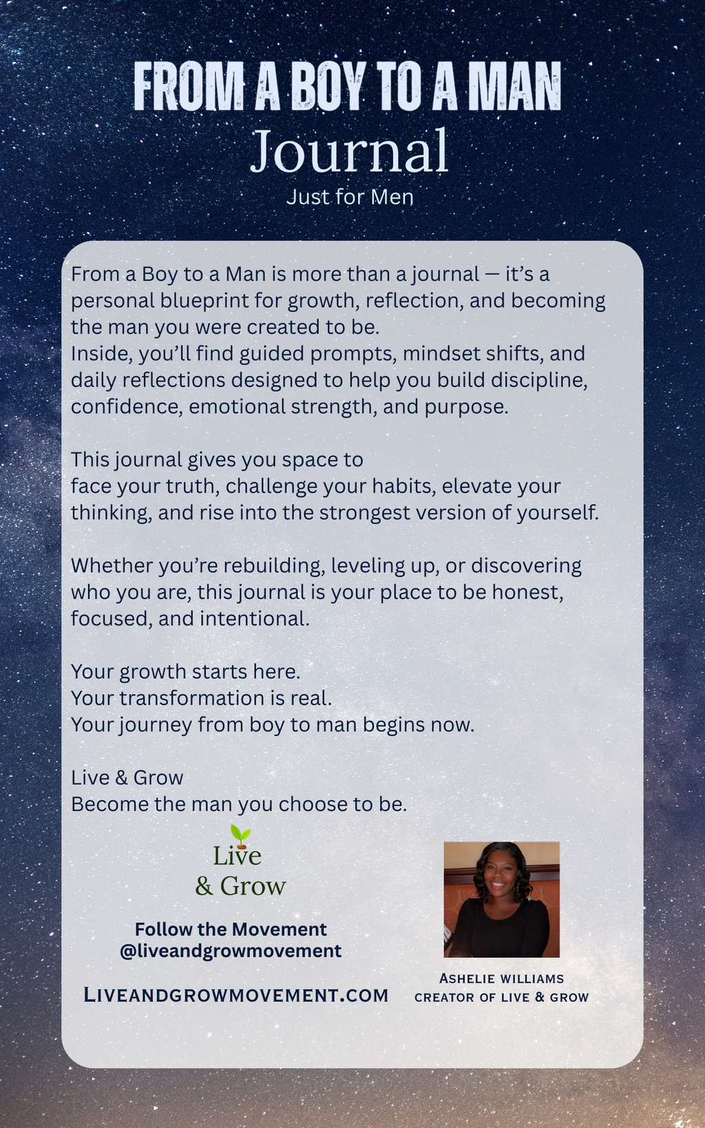 From A Boy to a Man Journal