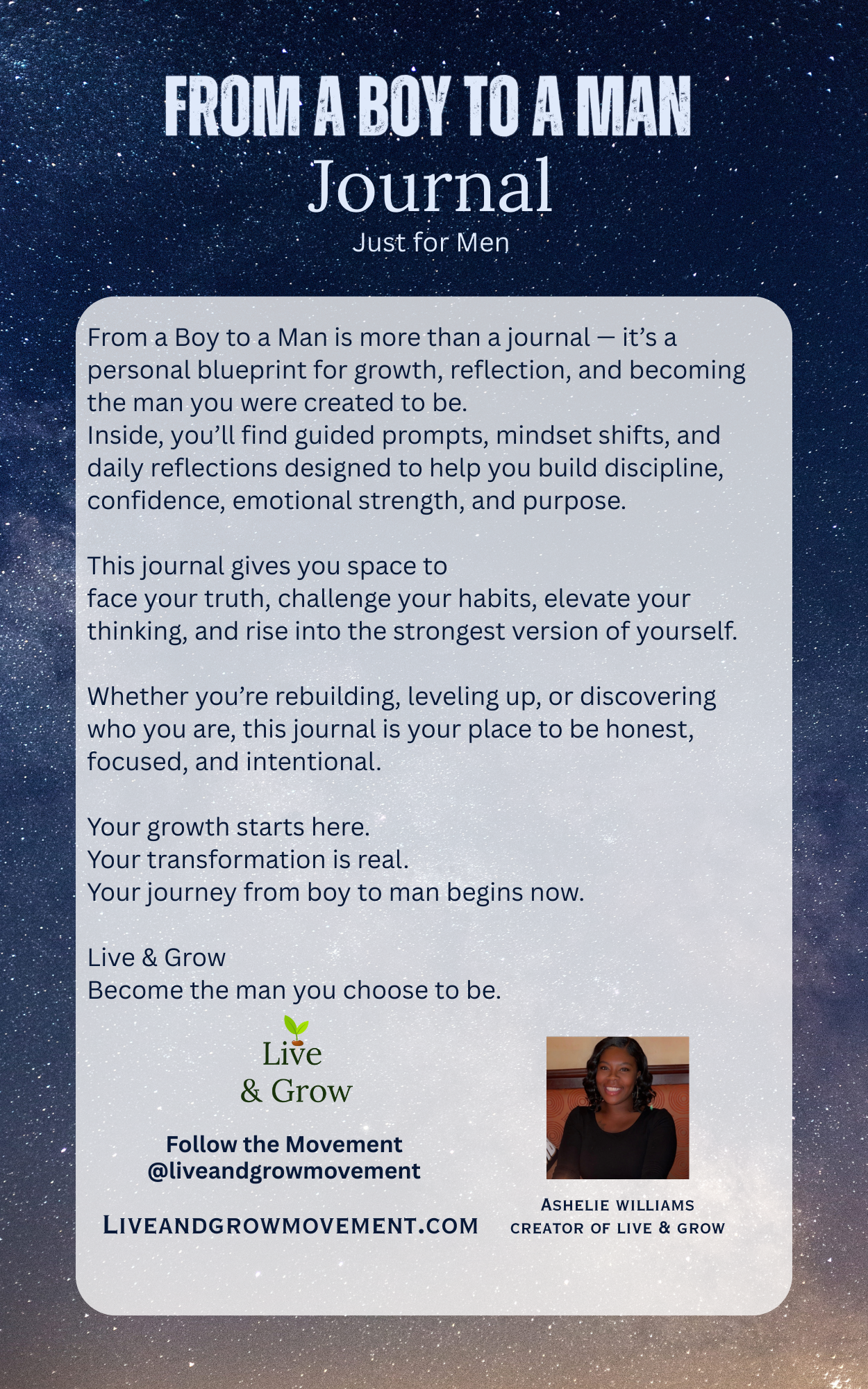 From A Boy to a Man Journal